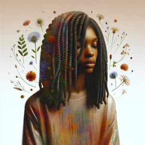 create a  ultra high resolution 3d  beautiful African American w...