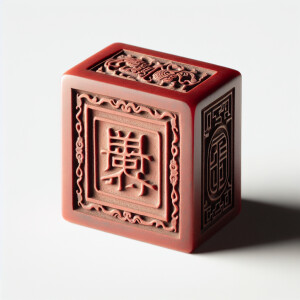 Blank Chinese red seal