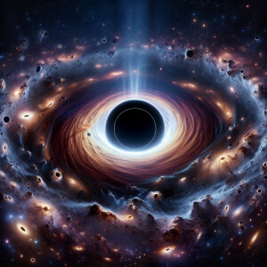 A black hole the size of the Universe.