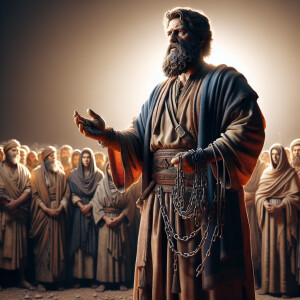 Prophet Jeremiah pictorial expression on Jeremiah 27