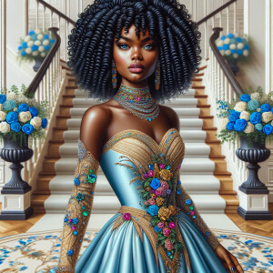 hyper realistic air brushed oil painting art image of a beautifu...