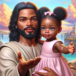 Create a 3D realistic artwork featuring the phrase 'Jesus Saves'...