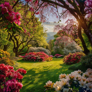 Beautiful flowers growing