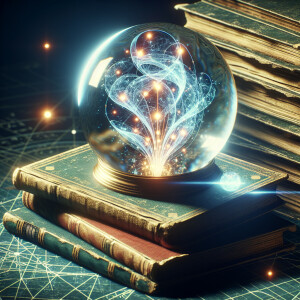 New York times best a glowing crystal orb with swirling mist ins...