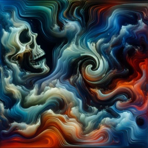 AN ARTWORK INSPIRED BY THE THEME "LIVING DEATH"