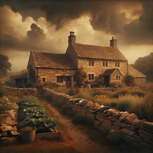 The environment is an isolated countryside. In the foreground th...