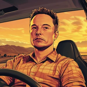 Elon Musk..i can be the best meme, in GTA San Andreas and carton...