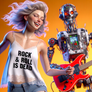 Photorealistic. A beautiful buxom 24-year-old blonde woman with...