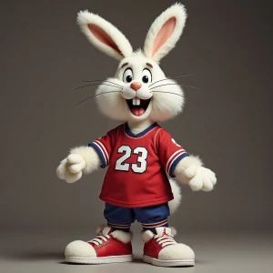 Buggs bunny wearing air jordan clothing