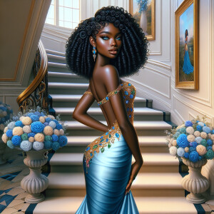 hyper realistic air brushed oil painting art image of a beautifu...