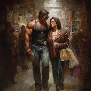 Realism photo art.a  indian criminal sweaty muscular beefy man ,...