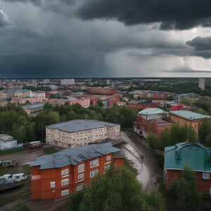 The city of Votkinsk in Russia