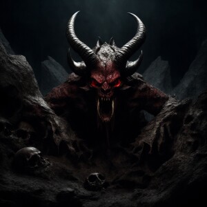 Highly realistic, high-resolution photograph of a well-built dem...