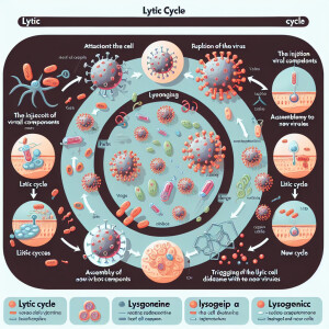 Make a stop motion animation of the Lytic Cycle and Lysogenic Cy...