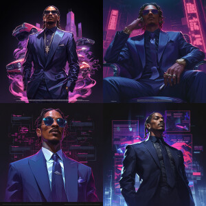 "The rapper Future face wearing classic suit outfit in realist s...