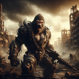 Gorilla demon warrior