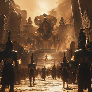 The Egyptians encounter the Annunaki in a highly cinematic and d...