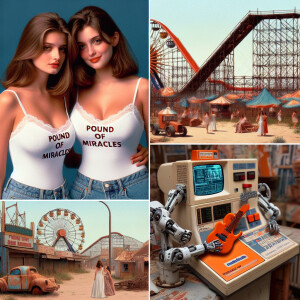 Photograph from 1996 of twogorgeous, extremely buxom 23-year-old...