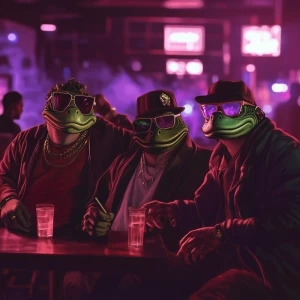 PEPE meme,Ignignokt and Err chilling at the club, GTA style