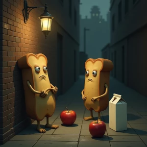 Picture a world where anthropomorphic food items go about their...