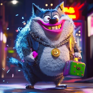 Create a comedic and slightly surreal cartoon character based on...
