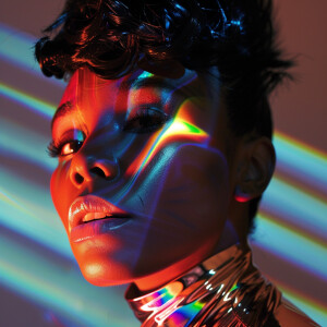 14,Janelle Monáe as a Light Manipulator,Bright, luminous effects...