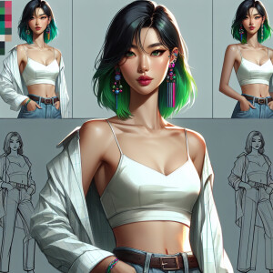 Modern assassin with her companion kunai
