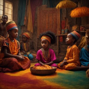 Create a YouTube channel cover image portraying a storytelling s...