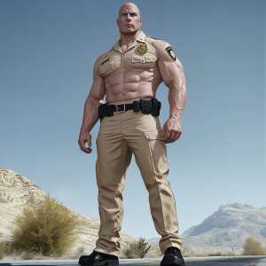 A photorealistic picture of Santa Clarita California with a shar...