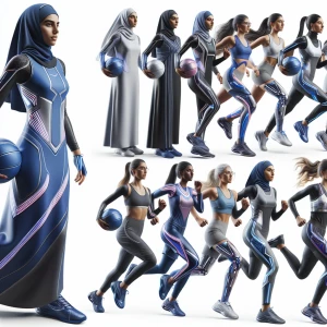 Make a video add of Zinar brand sports Abaya