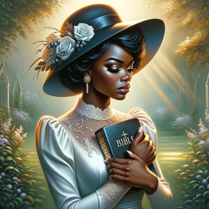 Render an airbrush oil painting of an African American woman wit...