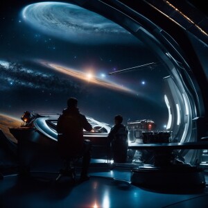 Embark on a cosmic adventure through the vast expanse of space,...