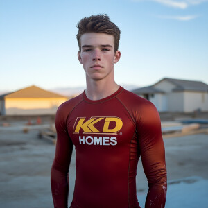 Matt Goetz a high school teenager in  appearance, wears a body c...