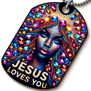 Design a tag that encapsulates a beautiful, colorful depiction o...