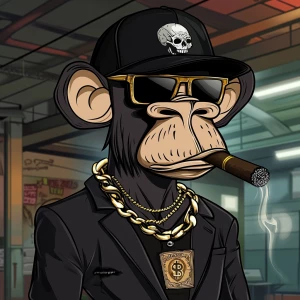 Create an image of a cartoon monkey character in a character sel...