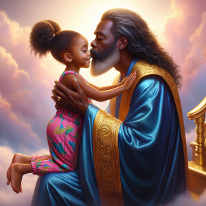 Create an image that shows an emotionally rich and warm scene. I...