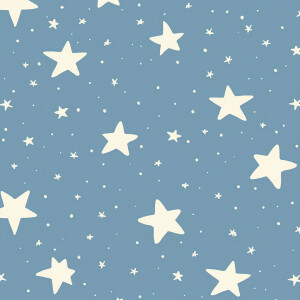 Обои для детской комнаты со звездами в стиле минимализм