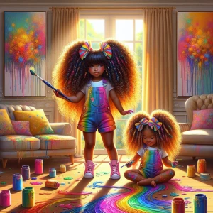 a hdr whimsical, colorful, vibrant airbrushed oil painting digit...
