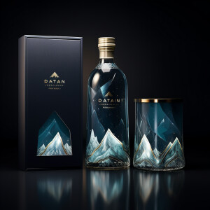 Luxurious product package design, Glass bottle, high end product...