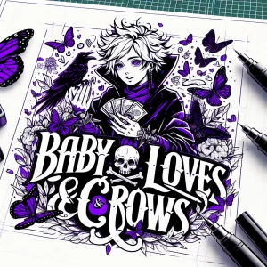 Create an anime-style logo for the brand write the words (Baby L...