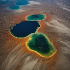3-D River runs through moons crater