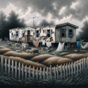 The opening scene is of a rundown Single Wide Mobile home in muc...