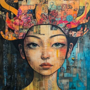 In the style of accented art