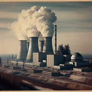Russian nuclear power plant, photo, 1978