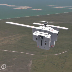 Unmanned aerial vehicle with a small radar station