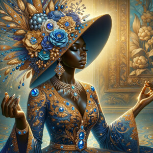 Create an illustration that embodies spirituality and a deep con...