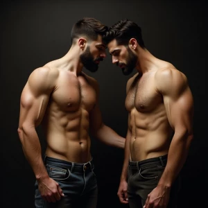 Carloss y Ramón tienen un cuerpo velludo y musculoso y ese miem...
