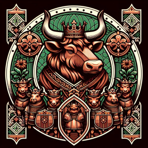 Emblem of Copper bull and minions kingdom