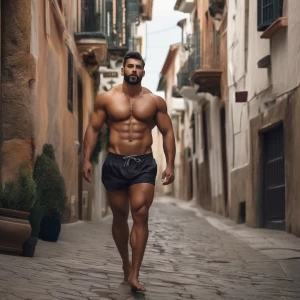hombre se llama Julio y tiene un cuerpo peludo y musculoso ademá...
