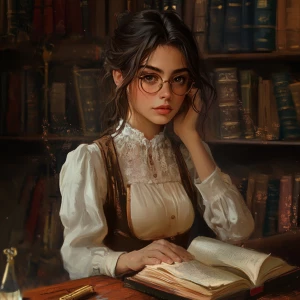 A girl in academic art style